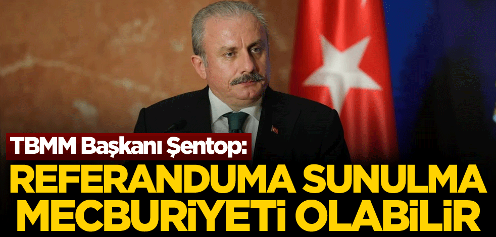 TBMM Başkanı Şentop: Referanduma sunulma mecburiyeti olabilir