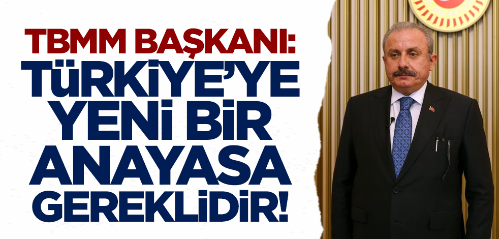TBMM Başkanı Şentop: Türkiye'ye yeni bir anayasa gereklidir
