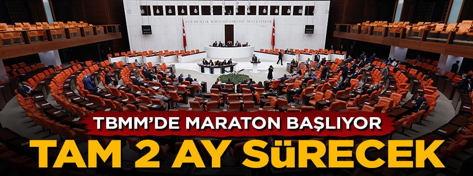 TBMM'de bütçe maratonu başlıyor, tam 2 ay sürecek