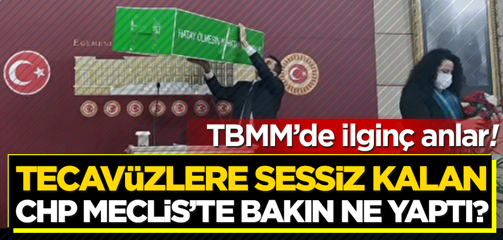  TBMM'de ilginç anlar! Tecavüzlere sessiz kalan CHP Meclis’te bakın ne yaptı?