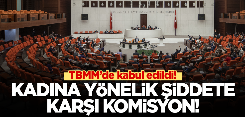 TBMM'de kadına yönelik şiddetin önlenmesi için komisyon kuruldu