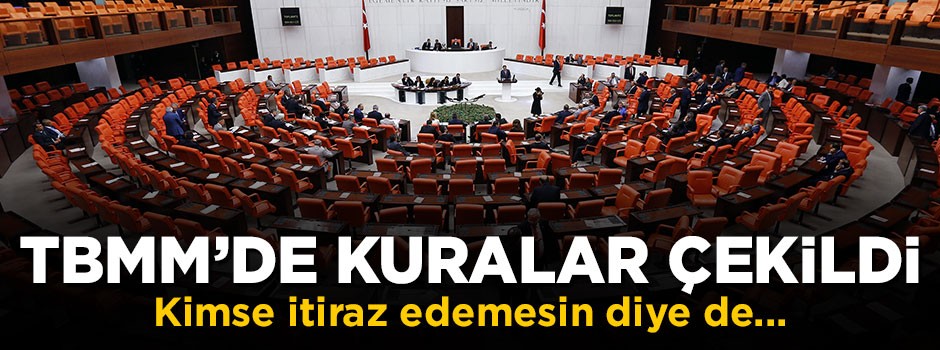 TBMM'de odalar için kura çekimi yapıldı