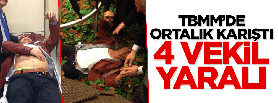 TBMM'de ortalık karıştı: 5 vekil yaralı