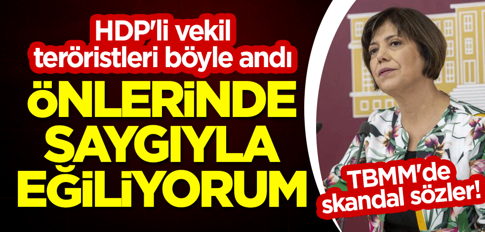TBMM'de skandal sözler! HDP'li vekil teröristleri böyle andı: Önlerinde saygıyla eğiliyorum
