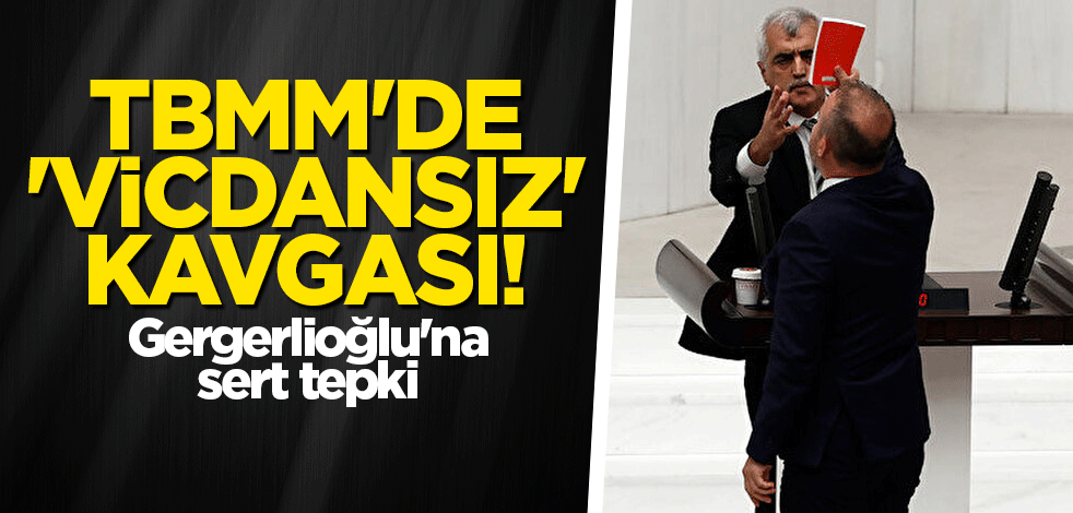 TBMM'de 'vicdansız' kavgası! Gergerlioğlu'na sert tepki
