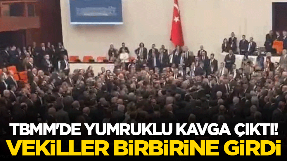 TBMM'de yumruklu kavga çıktı! Vekiller birbirine girdi