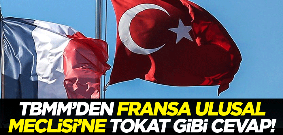 TBMM’den Fransa Ulusal Meclisi’ne tokat gibi cevap!