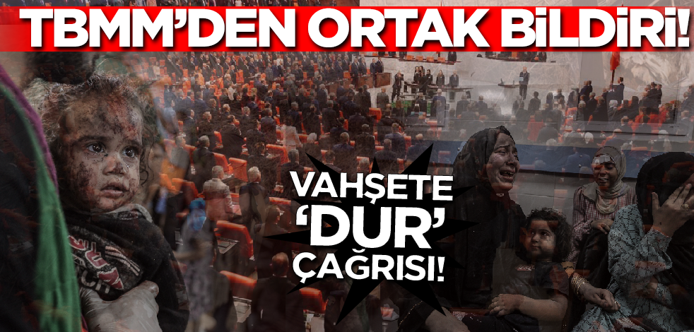 TBMM'den İsrail'in Gazze'deki hastane katliamına karşı ortak bildiri