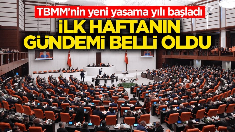 TBMM'nin yeni yasama yılı başladı! İlk haftanın gündemi belli oldu 