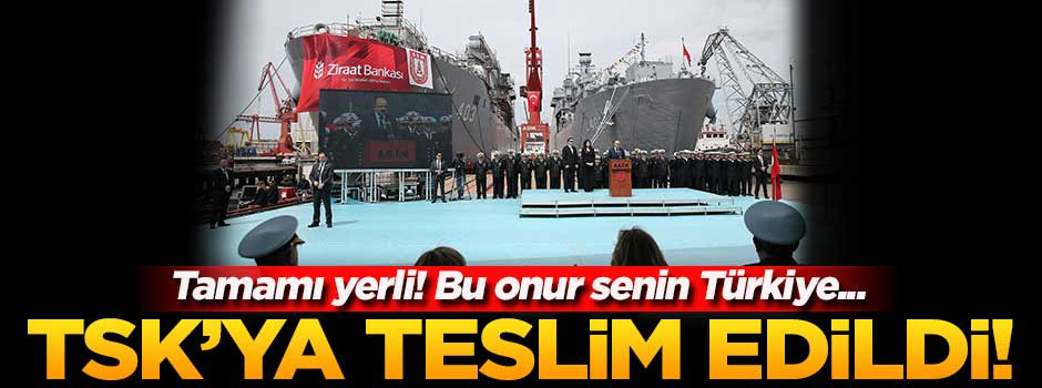 TCG Bayraktar, Deniz Kuvvetleri Komutanlığı'na teslim edildi