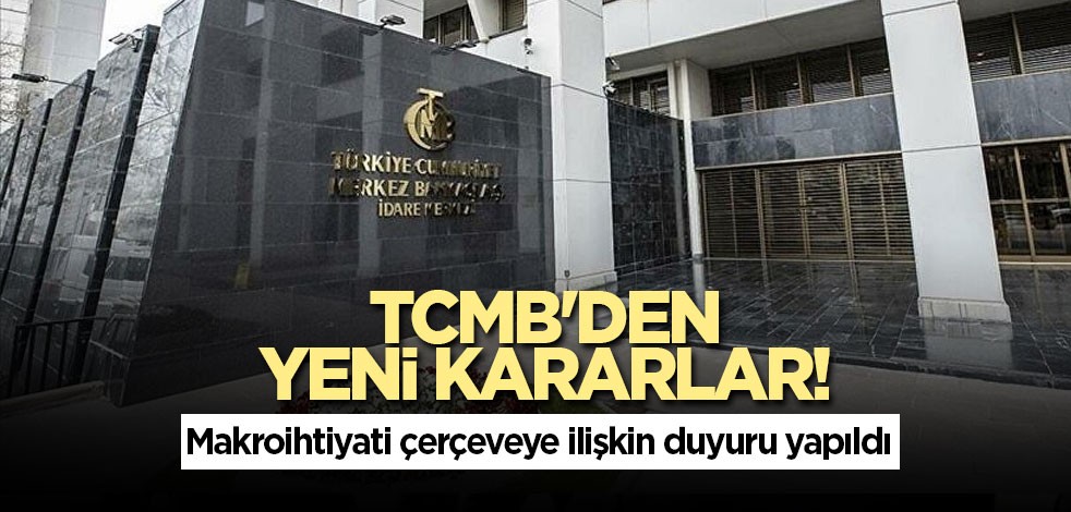 TCMB'den yeni kararlar! Türk lirası mevduatı desteklenecek