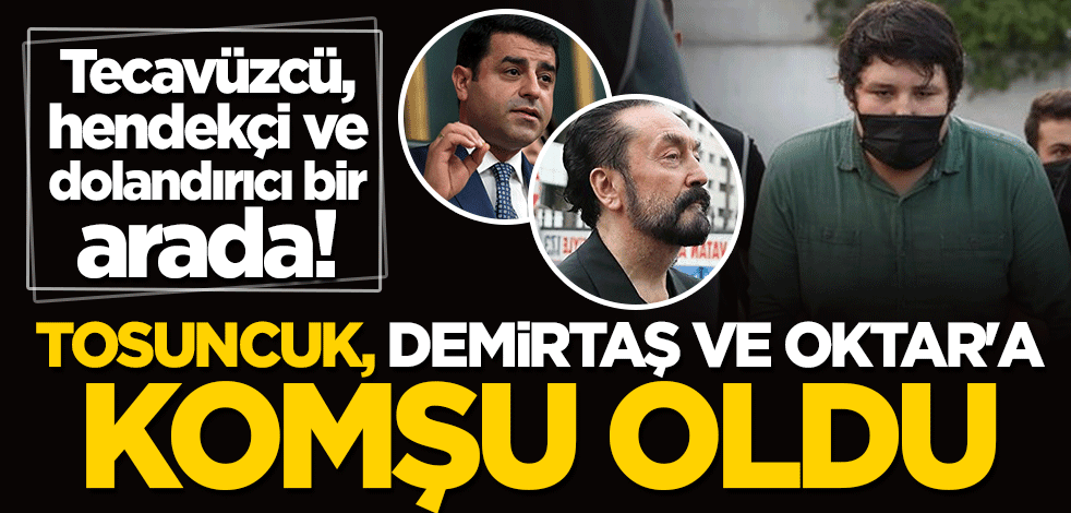Tecavüzcü, hendekçi ve dolandırıcı bir arada! Tosuncuk, Demirtaş ve Oktar'a komşu oldu