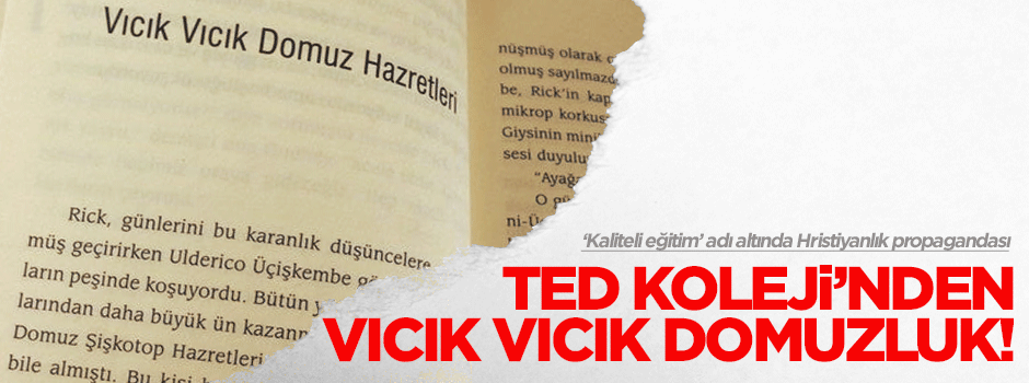 TED Koleji’nden domuzluk!