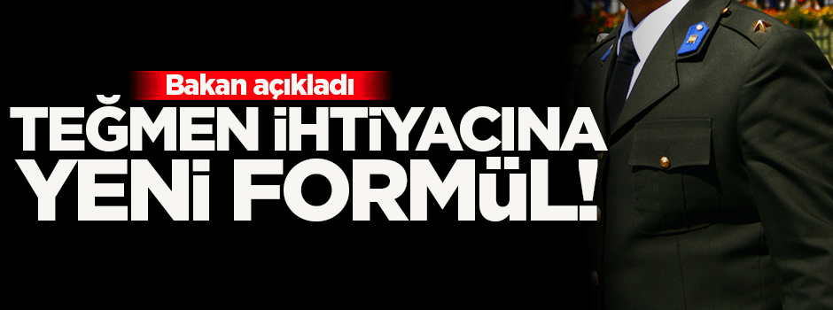 Teğmen ihtiyacına yeni formül
