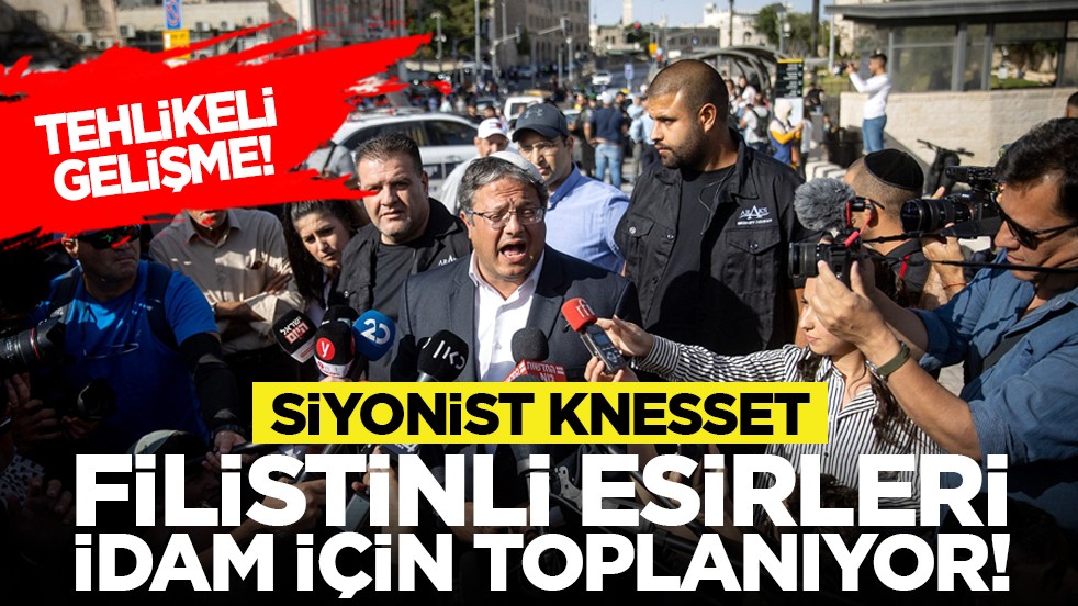 Tehlikeli gelişme! Siyonist Knesset Filistinli esirleri idam için toplanıyor!