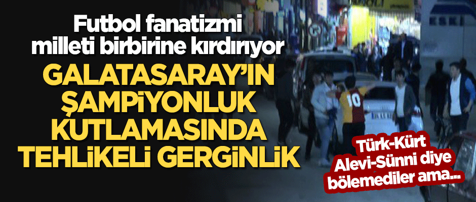 Tehlikeli gerginlik! Galatasaray'ın şampiyonluk kutlamasında ortalık karıştı