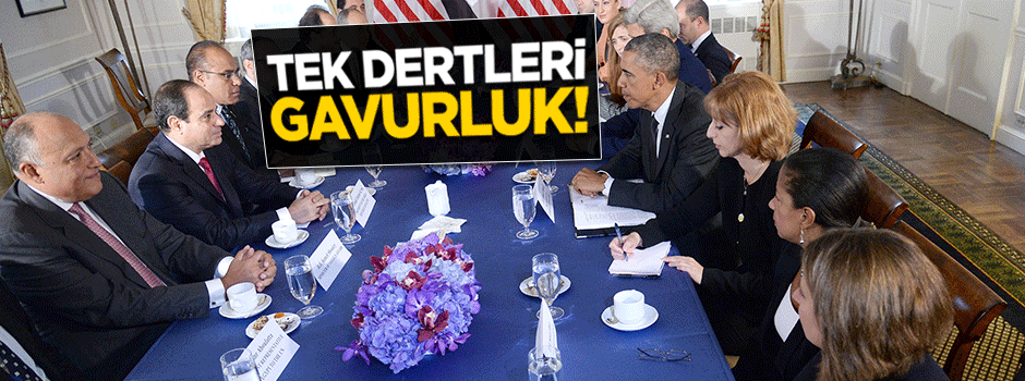 Tek dertleri gavurluk