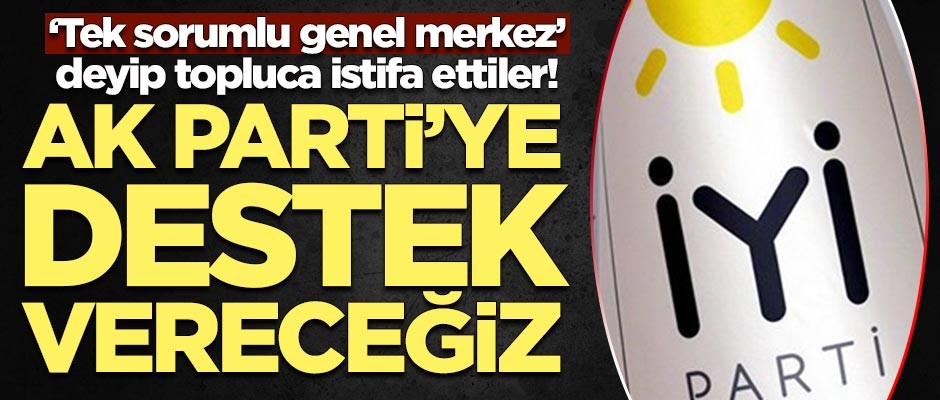 'Tek sorumlu genel merkez' deyip topluca istifa ettiler! Savcı Sayan'ı destekleyeceğiz