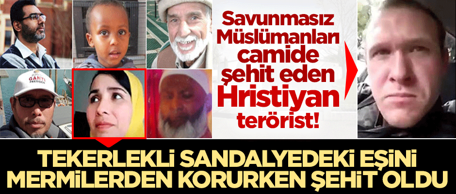 Tekerlekli sandalyedeki eşini mermilerden korurken şehit oldu!