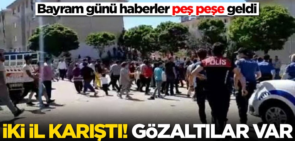Tekirdağ ve Edirne'de büyük olaylar! Polis yaralandı, gözaltılar var