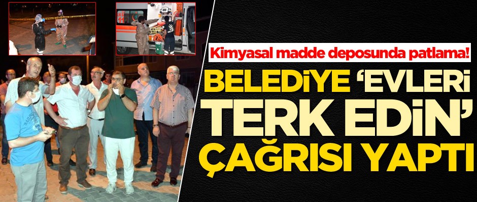 Tekirdağ'da bulunan kimyasal madde deposunda patlama!