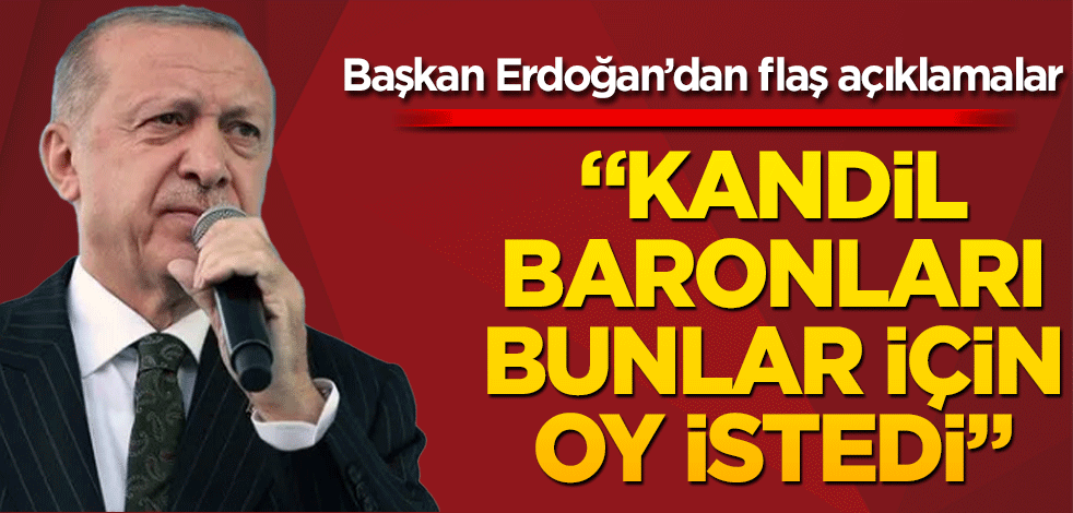 Tekirdağ'da Erdoğan'dan flaş açıklamalar! Kandil baronları bunlara oy istedi