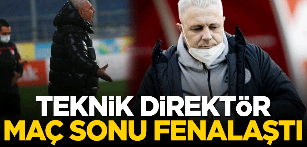 Teknik direktör maç sonu fenalaştı