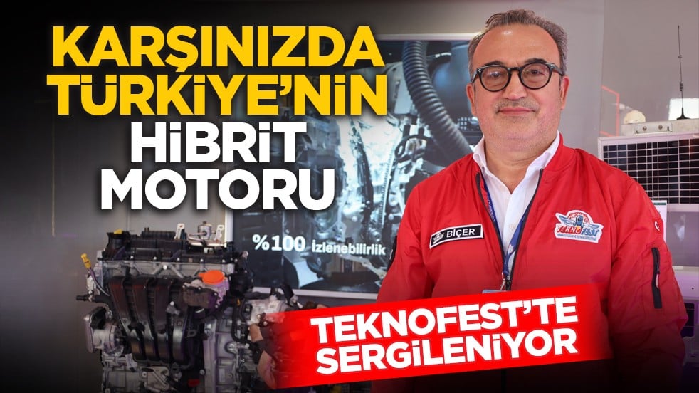 Teknofest’te sergileniyor: Karşınızda Türkiye’nin hibrit motoru