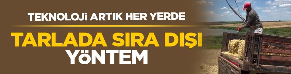 Teknoloji artık her yerde: Tarlada sıra dışı yöntem