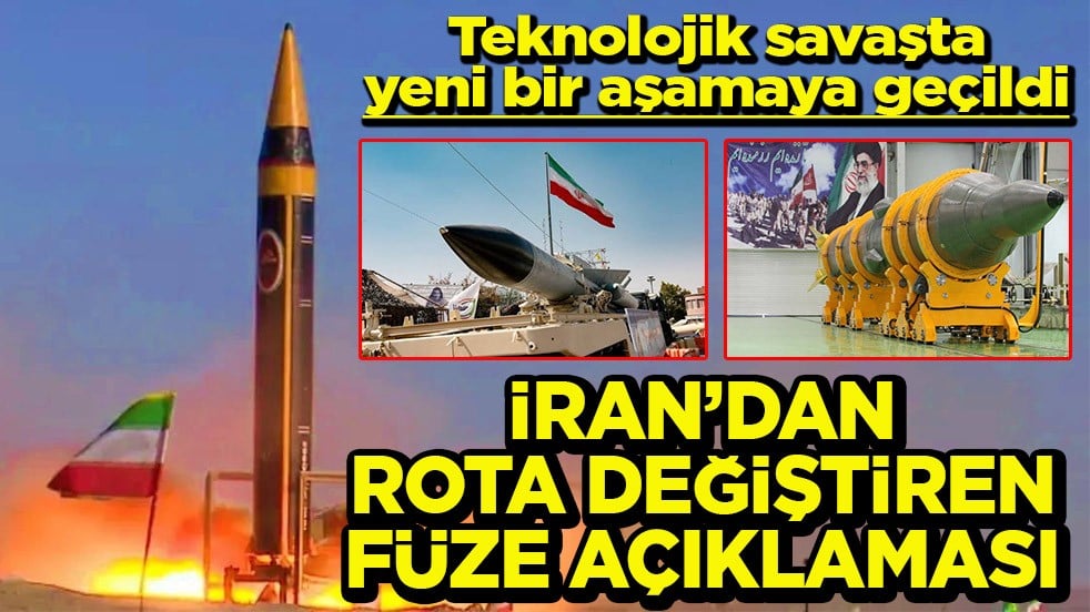 Teknolojik savaşta yeni bir aşamaya geçildi İran’dan rota değiştiren füze açıklaması