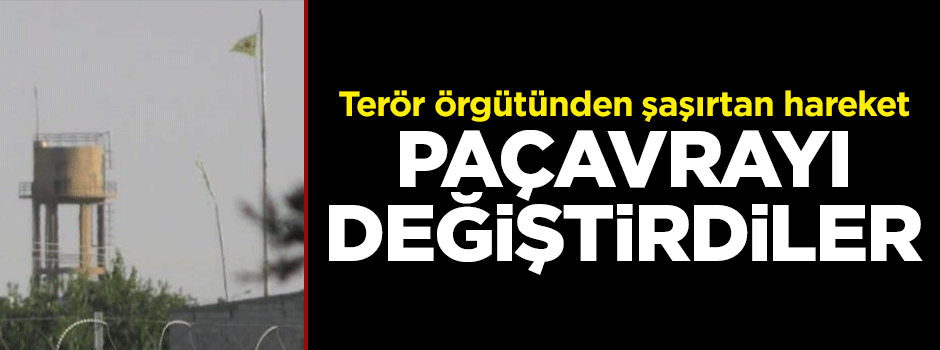 Tel Abyad'daki PYD/YPG flamaları değiştirildi