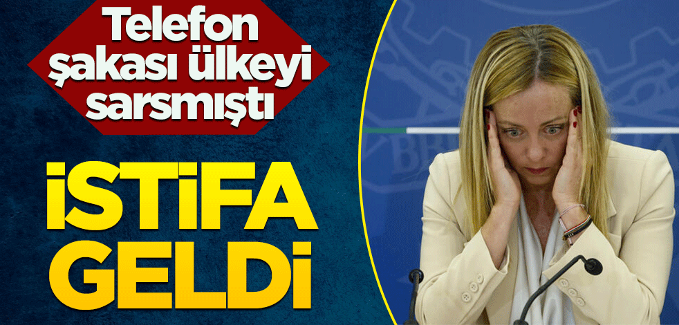 Telefon şakası ülkeyi sarsmıştı! İstifa geldi