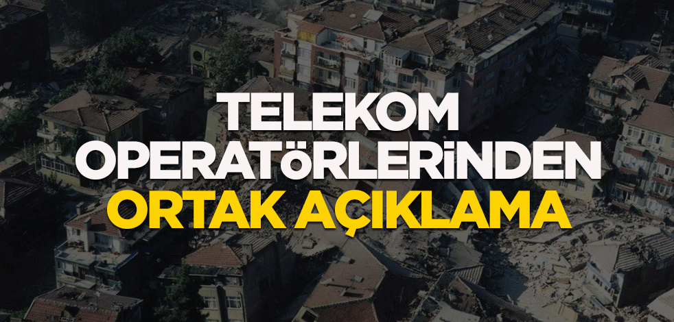 Telekom operatörlerinden ortak açıklama