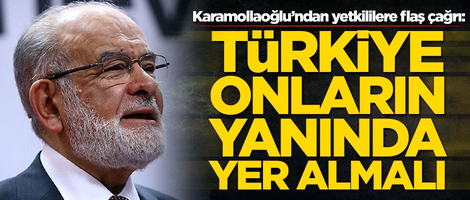 Temel Karamollaoğlu: Türkiye onların yanında yer almalı