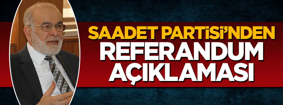 Temel Karamollaoğlu'dan referandum açıklaması