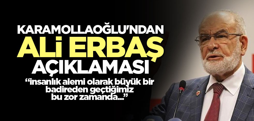 Temel Karamollaoğlu'ndan Ali Erbaş açıklaması