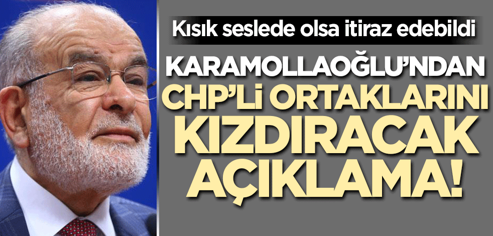 Temel Karamollaoğlu'ndan CHP'lileri kızdıracak Hiranur Vakfı açıklaması! Kısık sesle de olsa itiraz edebildi