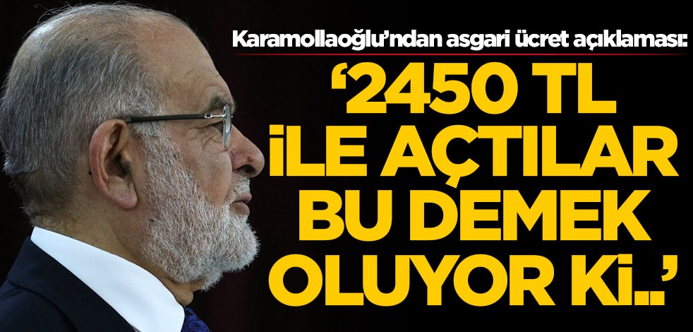Temel Karamollaoğlu’ndan dikkat çeken asgari ücret açıklaması!