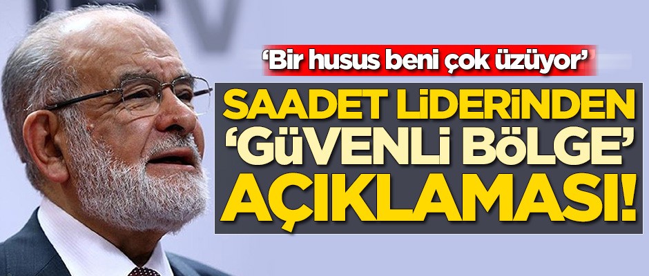 Temel Karamollaoğlu'ndan 'güvenli bölge' açıklaması!