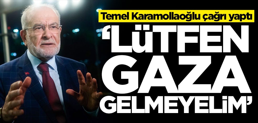 Temel Karamollaoğlu çağrı yaptı: Lütfen gaza gelmeyelim