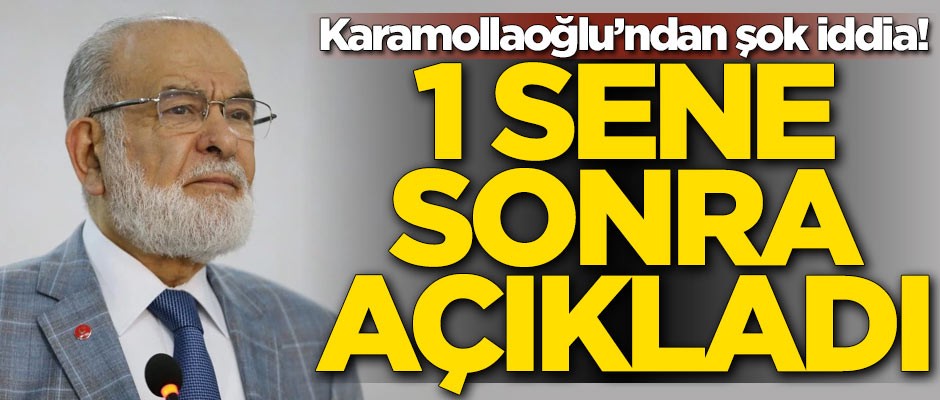 Temel Karamollaoğlu'ndan şok iddia! 1 sene sonra açıkladı