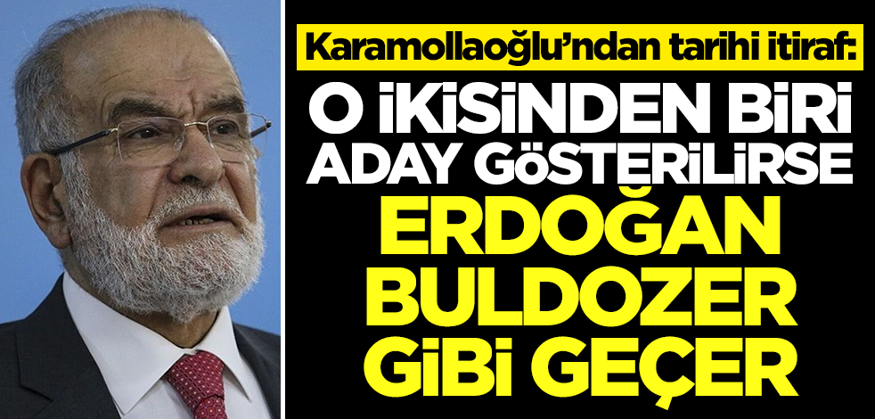 Temel Karamollaoğlu'ndan tarihi itiraf: O ikisinden biri aday gösterilirse Erdoğan buldozer gibi ezip geçer