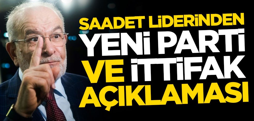 Temel Karamollaoğlu'ndan yeni parti ve ittifak açıklaması
