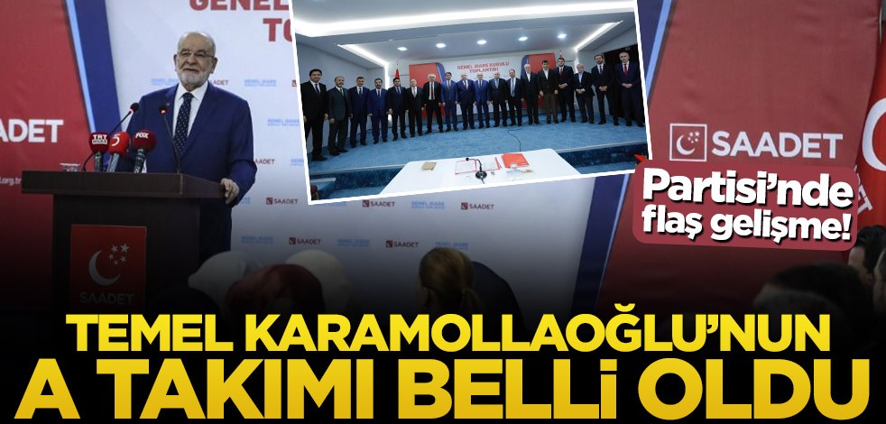 Temel Karamollaoğlu'nun A Takımı belli oldu
