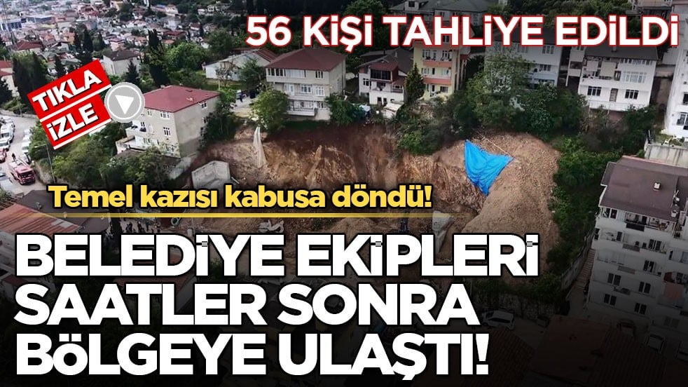 Temel kazısı kabusa döndü! 5 bina boşaltıldı, 56 kişi tahliye edildi
