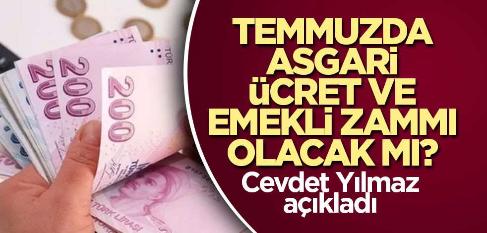 Temmuzda asgari ücret ve emekli zammı olacak mı?