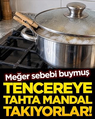 Tencereye tahta mandal takıyorlar!