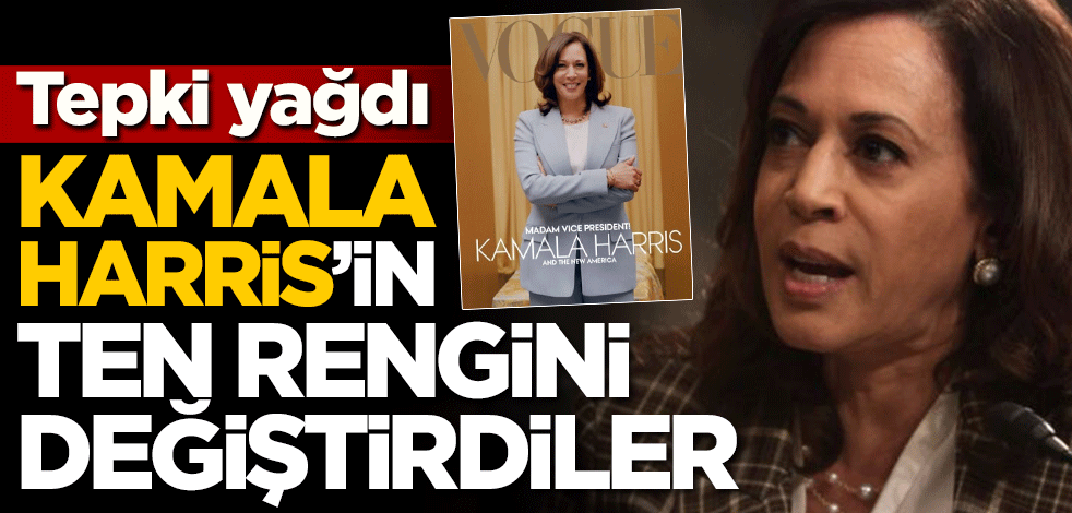 Tepki yağdı! Kamala Harris'in ten rengini değiştirdiler