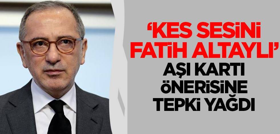 Tepki yağdı! 'Kes sesini Fatih Altaylı'