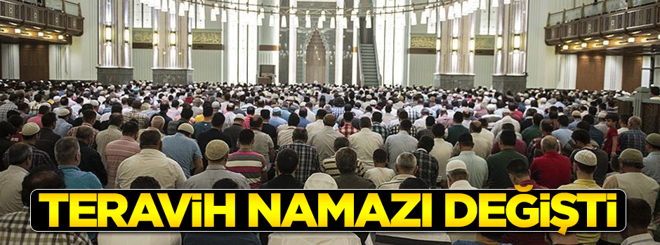 Teravih namazları 2'şer rekatlı olarak kılınacak